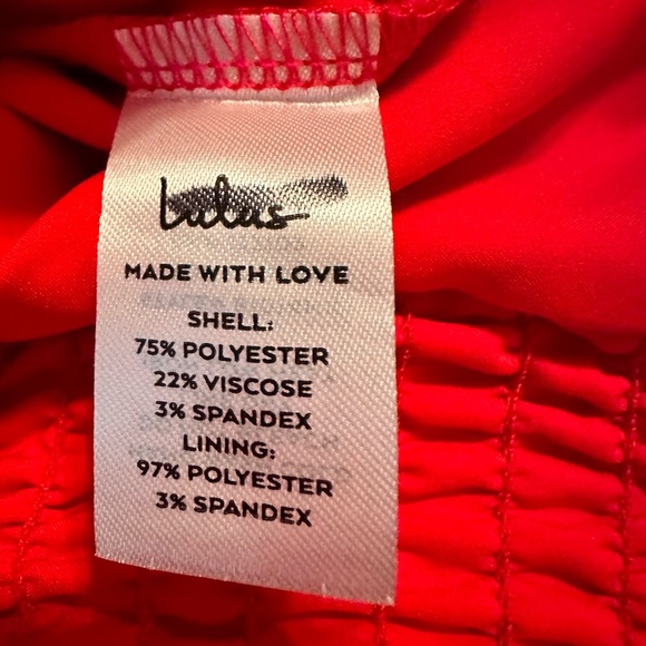 LULUS ~ Elegant Red Halter 2-Piece Wide Leg Pantsuit size XL - Picture 7 of 11